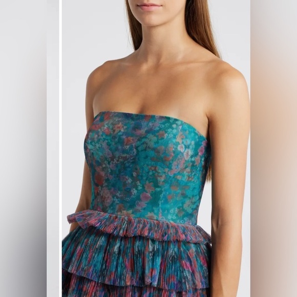 Hutch Nalina Tiered Strapless Maxi Dress size small - Picture 3 of 14